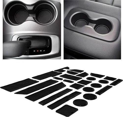 Miniatura 30 de CupHolderHero Compatible con accesorios Honda CR-V 2017-2022 – Insertos de portavasos antipolvo antideslizantes personalizados de alta calidad, Rojo