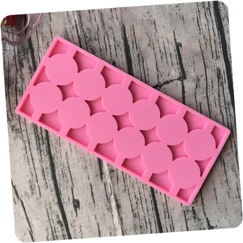 Miniatura 2 de Ciieeo Moldes redondos para piruletas de 12 capacidades, kit de moldes para Halloween, Navidad, caramelo duro, chocolate, chocolate de Navidad