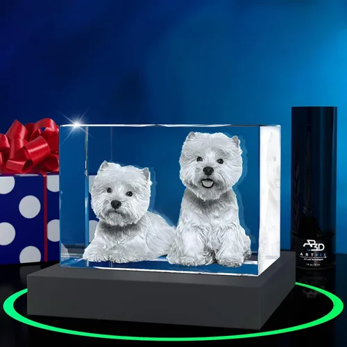 Miniatura 29 de ArtPix 3D Foto de cristal, regalos conmemorativos personalizados para perros con tu propia foto para los amantes de los perros, dueños de mascotas