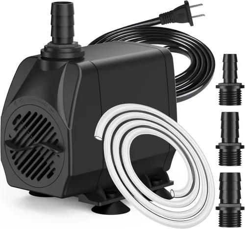 SongLong Bomba sumergible de cable de alimentación de 10 pies de 800 GPH, bomba de agua con protección contra sobrecalentamiento con elevación de 10
