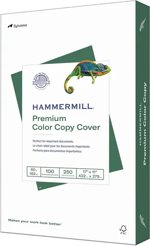 Miniatura 11 de Hammermill Cartulina, copia a color premium, 60 libras, 8.5 x 11-100 brillante, hecha en los Estados Unidos, 122549R, blanco, 1 paquete (250 hojas)