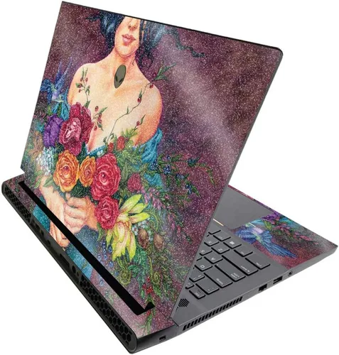 Miniatura 240 de MightySkins - Skin brillante con purpurina para Alienware M17 R3 (2020) y M17 R4 (2021) - Diversión de los años 90 Acabado duradero con purpurina