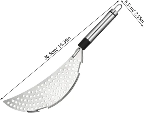 Miniatura 2 de Colador con clip para freír, colador de grasa, colador de acero inoxidable, colador de pasta, separador de grasa, separador de arroz, separador
