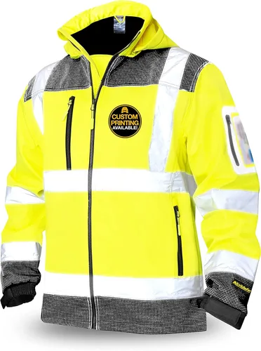 Miniatura 8 de KwikSafety - Charlotte, NC - Chaqueta de seguridad Softshell AGENT & GALAXY [Diseño Base y Edición Limitada] Clase 3 ANSI Testada OSHA Agente