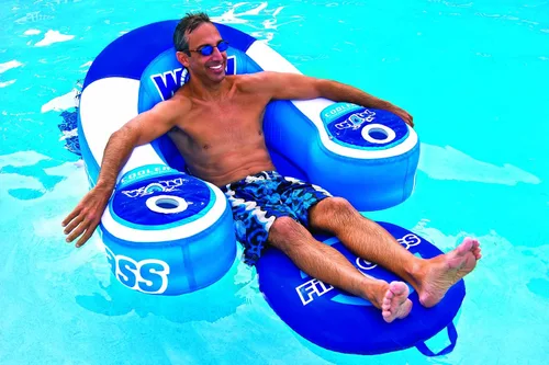 Miniatura 4 de Wow World of Watersports First Class Lounge - Flotador inflable para 1 persona y Aqua Campania Ultimate 2 en 1 - Flotador de piscina - Extra grande