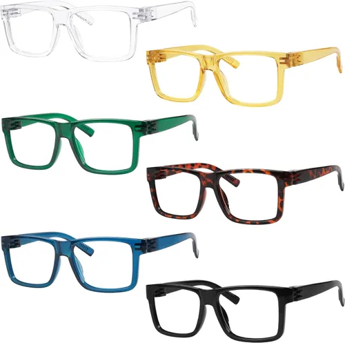 Miniatura 9 de Eyekepper Paquete de 5 lentes de lectura para hombre, incluye lentes de sol de lectura, bisagras de resorte, gafas clásicas de tramposo
