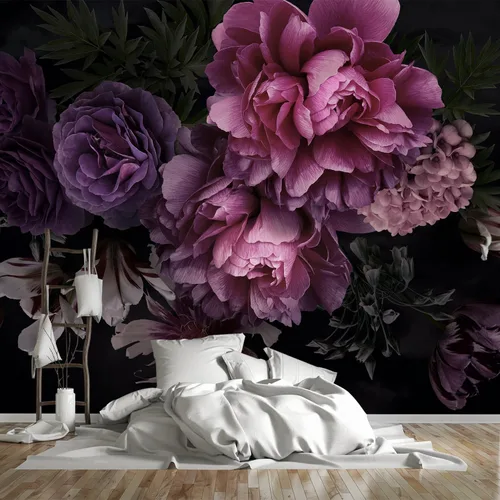 Miniatura 14 de Árboles, papel tapiz de dormitorio, plantas del bosque, murales de fondo para sala de estar (despegar y pegar inmediatamente) - 58 x 80 pulgadas