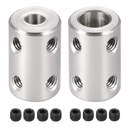 Miniatura 5 de TA-VIGOR Tornillo de acoplamiento de eje de 0.197 in a 0.197 in, D14 mm x L22 mm de diámetro de acero inoxidable rígido acoplador de eje conector