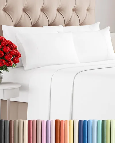 Miniatura 75 de Juego de sábanas Queen de 6 piezas, sábanas tamaño Queen, ropa de cama suave de lujo de hotel, refrescante, cómoda y transpirable, 1 encimera, 1 26