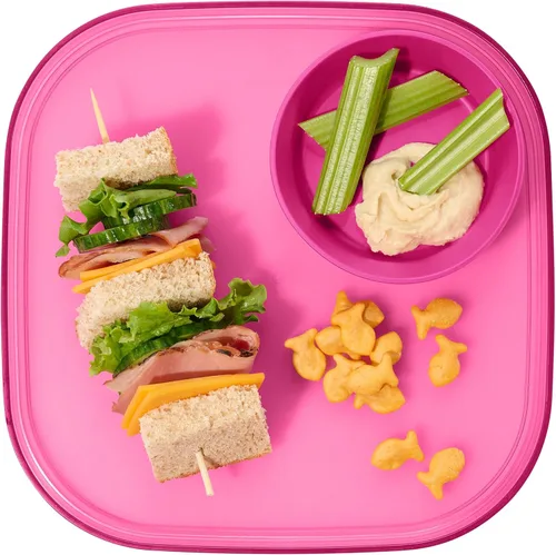 Miniatura 9 de Madesmart Dipware - Plato de comedor reutilizable, bandeja para servir aperitivos y aperitivos, sándwiches, humus, salsas, cuenco apilable