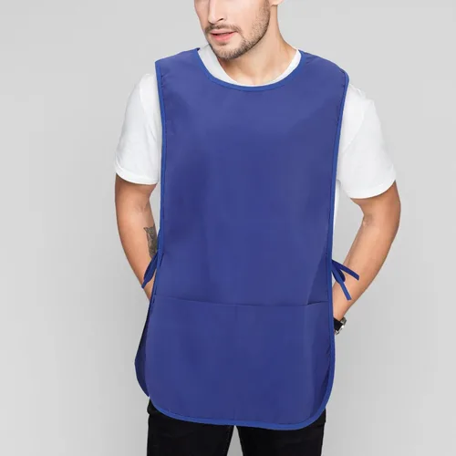 Miniatura 9 de 2 delantales de trabajo para adultos, para hombres y mujeres, resistentes al aceite, delantales de cocina y barbero con bolsillos, uniformes