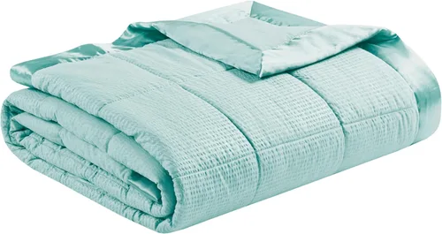 Miniatura 13 de Madison Park Cambria - Manta alternativa de plumón, tratamiento prémium 3M Scotchgard que absorbe la humedad, funda de cama ligera y suave