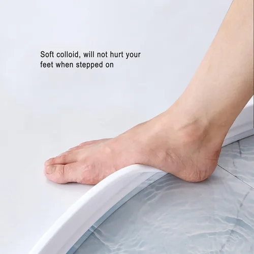 Miniatura 4 de Protector de agua plegable para ducha, protector contra salpicaduras de agua, barrera de agua para cabina de ducha, retenedor para separación húmeda