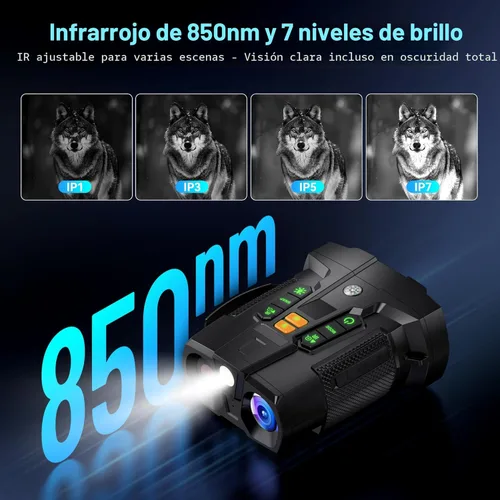 Miniatura 4 de Gafas de visión nocturna 4K para adultos: dispositivo digital de visión nocturna digital de pantalla grande de 4.5 pulgadas con batería de 5000 mAh