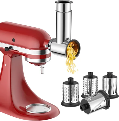 Accesorio de rebanador y triturador de acero inoxidable para batidora de soporte KitchenAid, accesorio rallador de queso para KitchenAid, fabricante