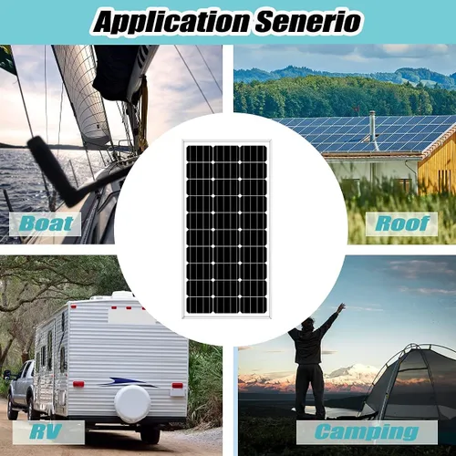 Miniatura 4 de Kit generador de turbina eólica de panel solar de 300 W: turbina eólica de 100 W 12 V + panel solar monocristalino de 100 W + controlador de carga +