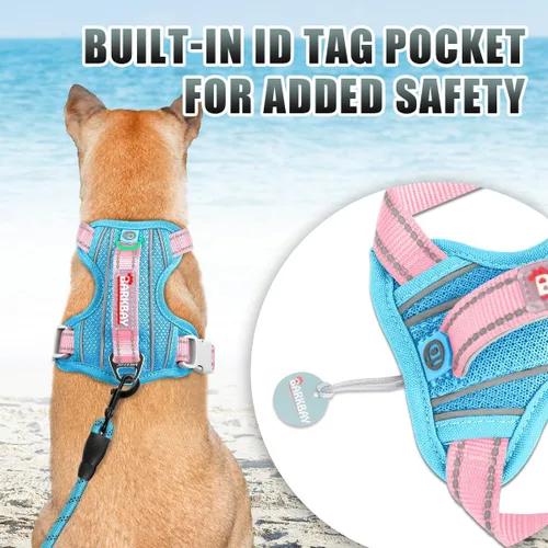Miniatura 2 de BARKBAY Arnés para Perro Sin Tirones Talla Grande Arnés Reflectante para Perro con Clip Frontal y Asa de Control Fácil para Caminar Entrenar Correr
