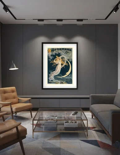 Miniatura 7 de Alexander Herrmann's Beautiful Illusion - Maid of the Moon - Póster mágico vintage c.1898 - Impresión artística maestra (sin marco) 9 x 12 pulgadas