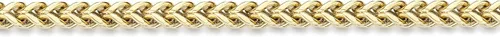 Miniatura 2 de Metro Jewelry Pulsera de cola de zorra gruesa de 9 a 10 pulgadas de largo para hombre en acero inoxidable con chapado en oro y garra de langosta