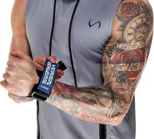 Miniatura 10 de Versa Gripps® Clásico, fabricado en los Estados Unidos, correas de muñeca para levantamiento de pesas, el mejor accesorio de entrenamiento
