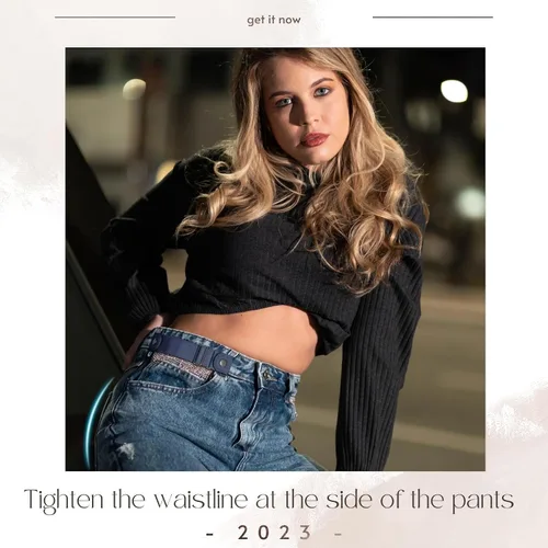 Miniatura 6 de BELTROAD Cinturones sin hebilla para hombres y mujeres, cinturón lateral sin hebilla, cinturón elástico ajustable invisible sin hebilla