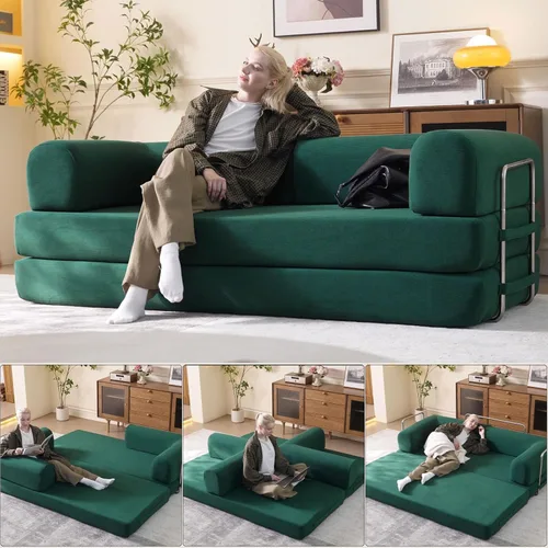 Miniatura 9 de Sofá seccional modular de 108" — Sofá nube de gran tamaño con chaise en forma de L, seccional modular tapizado de 3 asientos para sala de estar