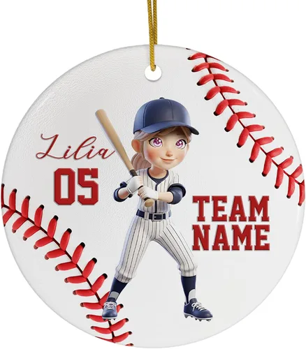Miniatura 18 de FLOCHIL Adornos Personalizados de Bailarina de Navidad 2025 para Niña, Adornos Personalizados de Bailarina para Árbol de Navidad, Regalo