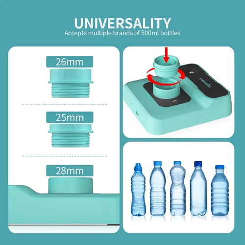 Miniatura 7 de Humidificador de viaje, pequeño humidificador portátil para plantas, dormitorio, oficina, hotel o automóvil, 5000 mAh, funciona con batería, mini