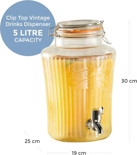 Miniatura 2 de Kilner Dispensador de bebidas de cristalería vintage, 1-1/4 galones