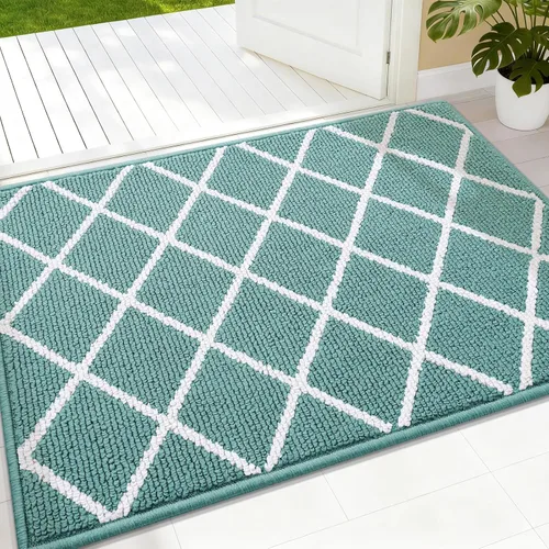 Miniatura 18 de Finchitty Alfombra para Puerta Interior, Resistente a la Suciedad y Absorbente, de Perfil Bajo, Antideslizante, Lavable, Alfombras de Piso