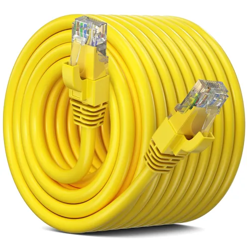 Miniatura 27 de Maximm Cable Ethernet Cat 6, cable de red y conexión de alta velocidad de 100 pies, UTP, 10 Gbps, cable Ethernet de 550 MHz, color negro