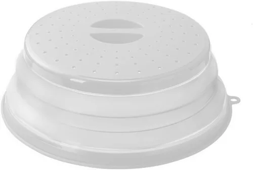 Miniatura 14 de Cubierta plegable para salpicaduras de microondas, 10.5 pulgadas, apta para lavavajillas, cubierta de placa de microondas con ventilación de vapor