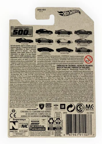 Miniatura 2 de Hot Wheels Cadillac CTS-V, [Negro] Fábrica 500 1/10