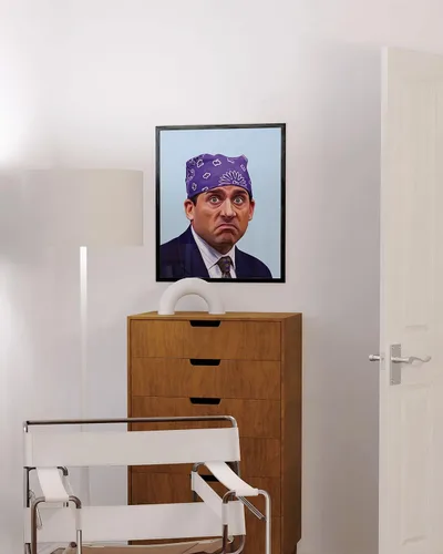 Miniatura 4 de HAUS AND HUES Póster de Michael Scott – Arte de pared del programa de televisión The Office, impresión de memes de Mike de prisión, decoración