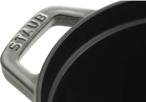 Miniatura 2 de STAUB Tostador de hierro fundido/cocotte, ovalado 6.7 in, 1 L, gris grafito