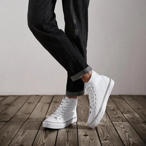 Miniatura 57 de ZGR Tenis de lona para hombre, con cordones, clásicos, casuales, para caminar