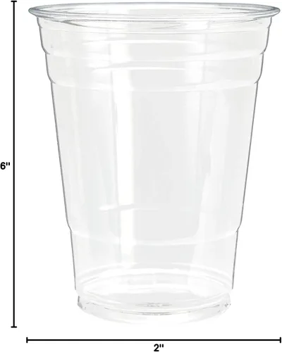 Miniatura 5 de SOLO Cup 100 Piece Company - Vasos de plástico para fiestas, transparentes, 12 onzas (TP12-100)