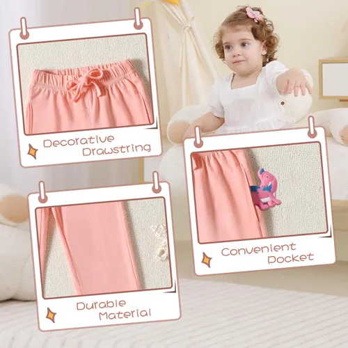 Miniatura 4 de Kionio Conjunto de ropa de 3 piezas con diseño de lunares de malla para niña pequeña