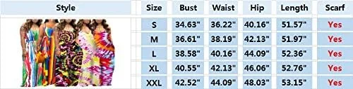 Miniatura 4 de BFFBABY Womens Summer Suspender Maxi Dress Plus Size Striped Printed Sleeveless with Pockets and Belt