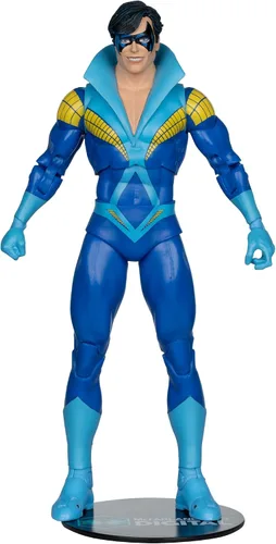 McFarlane Toys - DC Direct Nightwing (Teen Titans) Figura de acción de 7 pulgadas con coleccionable digital