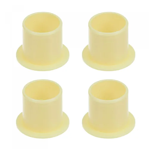Miniatura 15 de uxcell Rodamientos de manga con bridas 0.315 in diámetro interior 0.394 in OD 0.394 in longitud POM envueltos bujes sin aceite amarillo 4pcs