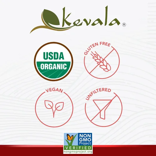 Miniatura 7 de Kevala Vinagre de sidra de manzana crudo orgánico – Vinagre de manzana sin filtrar y sin pasteurizar perfecto para un aderezo orgánico de ensalada