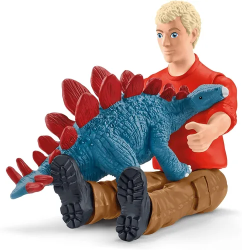 Miniatura 6 de Schleich Dinosaurs - Juego de 5 piezas de tiranosaurio Rex Attack - Juguete de dinosaurio para niños y niñas - Figuras de dinosaurio para niños a