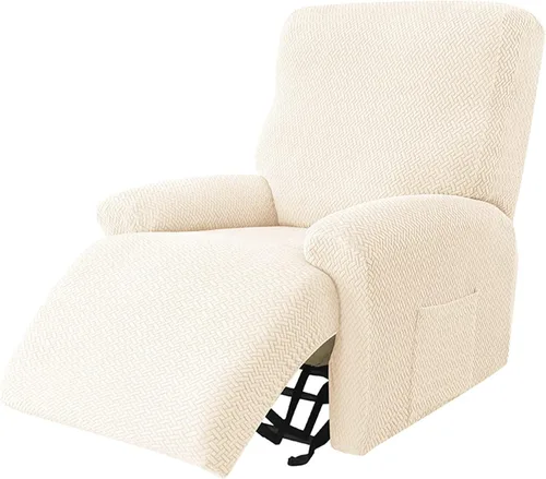 Miniatura 11 de IMYOGI Fundas de sofá de alta elasticidad para sofá reclinable, funda elástica para sofá individual, 1 pieza, protector de muebles, funda de tela