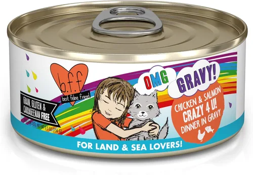 Miniatura 21 de Weruva B.F.F. OMG - Best Feline Friend Oh My Gravy!, Chicken Cloud 9 con pollo en salsa, lata de 2.8 onzas (paquete de 12)