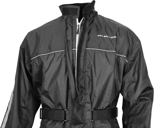 Miniatura 4 de Nelson Rigg Solo Storm - Chaqueta de lluvia, impermeable, transpirable y plegable (negro, talla S)