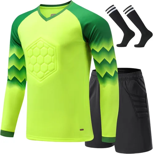 Miniatura 8 de Camiseta de portero de fútbol para niños, camiseta de manga larga para entrenamiento, uniformes juveniles
