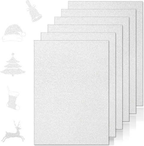Miniatura 16 de 50 hojas de cartulina negra de 8.5x11", papel de construcción de 250 g/m²/92 lb, papel de impresora premium para proyectos de bricolaje, suministros