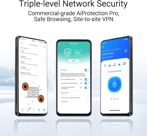 Miniatura 7 de ASUS ZenWiFi BT10 Tri-Band WiFi 7 Mesh, 18 Gbps, 6000 pies cuadrados (2pk), puertos duales 10G, seguridad y controles parentales incluidos, Smart