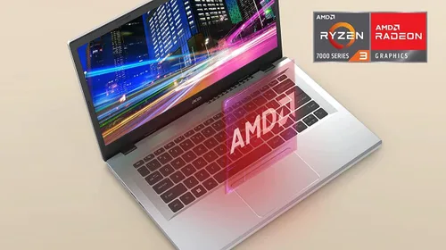 Miniatura 3 de acer Aspire 3 Slim Laptop, pantalla IPS FHD de 15.6 pulgadas (1920 x 1080), AMD Ryzen 3 7320U, procesador de 4 núcleos, 8 GB LPDDR5 RAM, 128 GB SSD